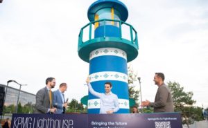 Tom Théobald (Ministère des Finances) Pascal Denis (KPMG), Matthieu Cottin (Tokeny) et Nasir Zubairi (CEO de la Lhoft) (Photo: Anthony Dehez)